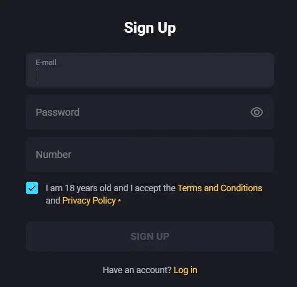 Amonbet Casino Signup