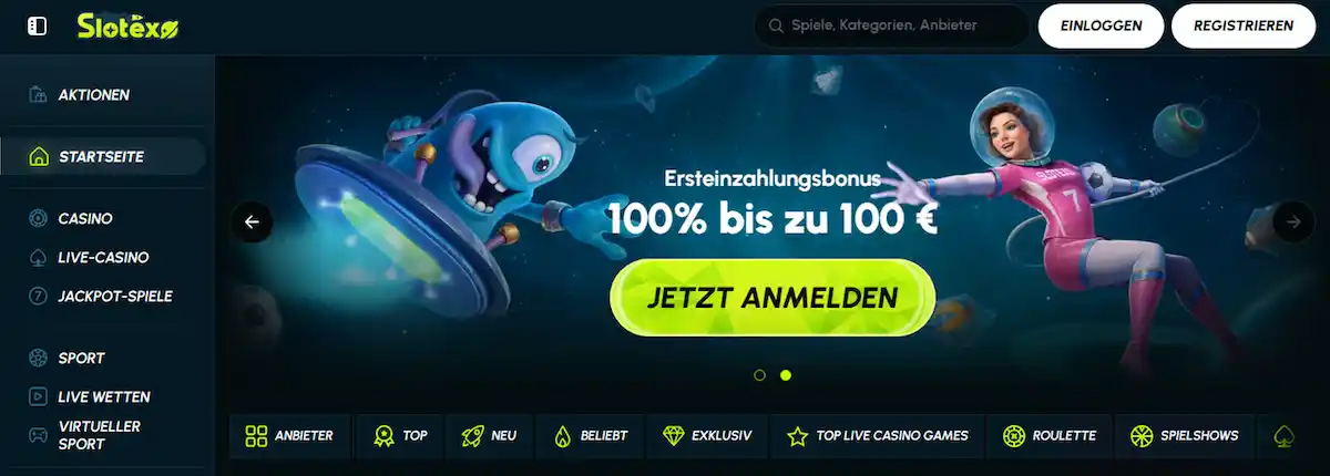 Slotexo Casino online gaming platform