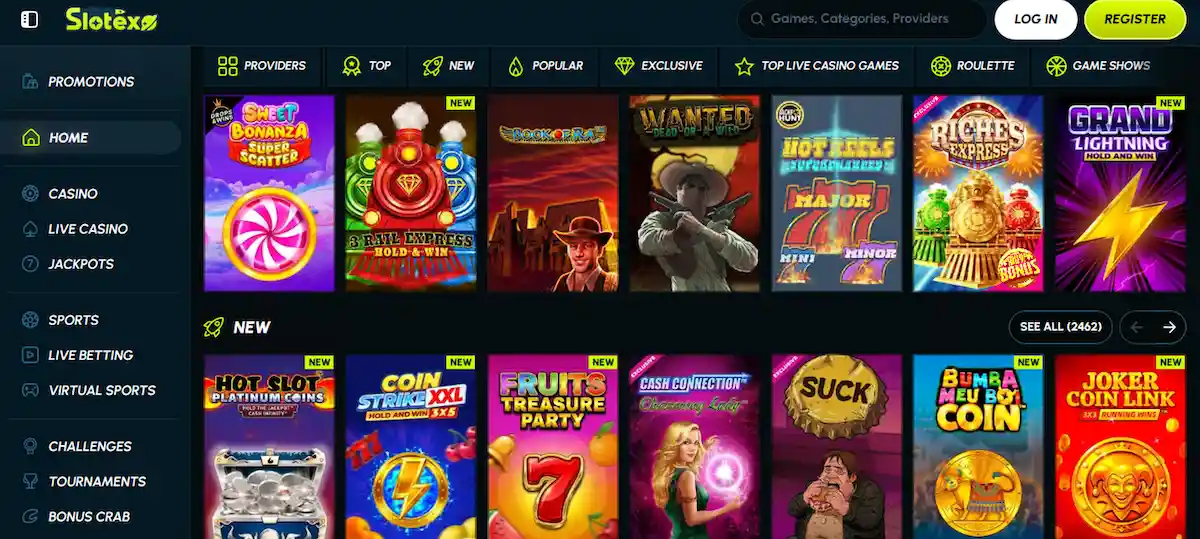 Slotexo Casino online gaming platform