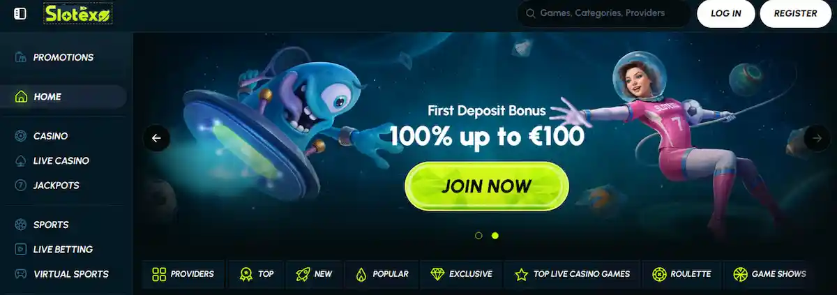 Slotexo Casino - slots and casino games