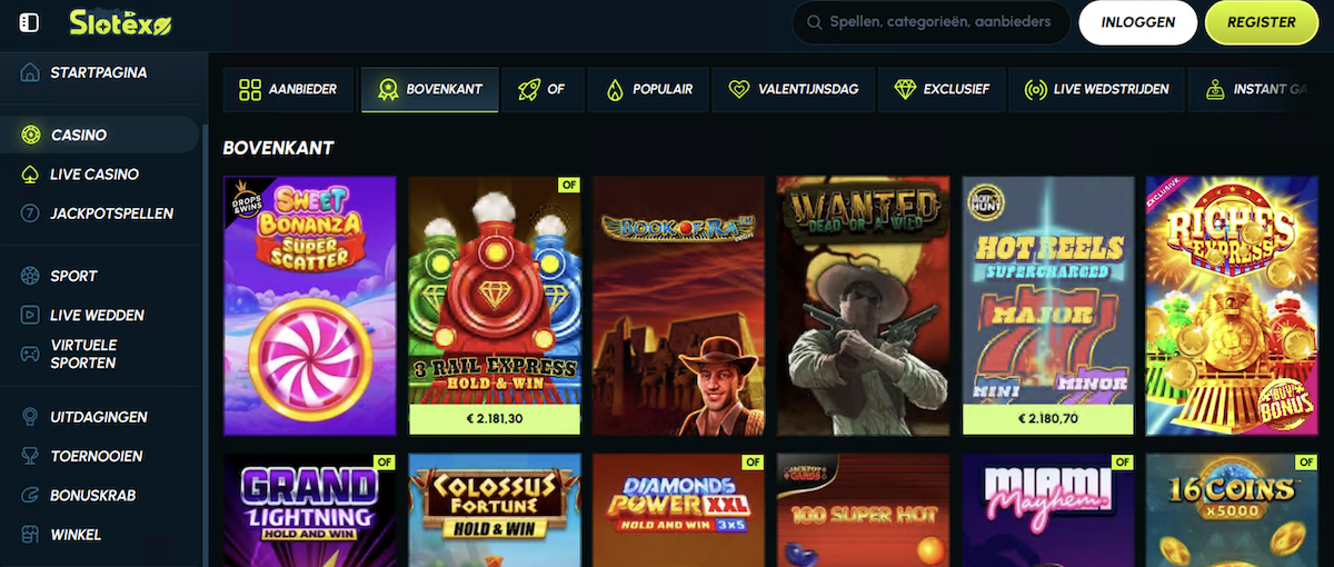 Slotexo Casino online spelplatform