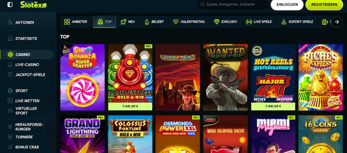Slotexo Casino - Ihr vertrauenswürdiger Partner für erstklassiges Online-Glücksspiel mit riesiger Spielauswahl, attraktiven Boni und 24/7 Kundenservice