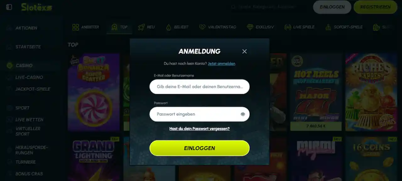 Slotexo Casino Spielerzugang - Sicherer Login zu Ihrem persönlichen Konto