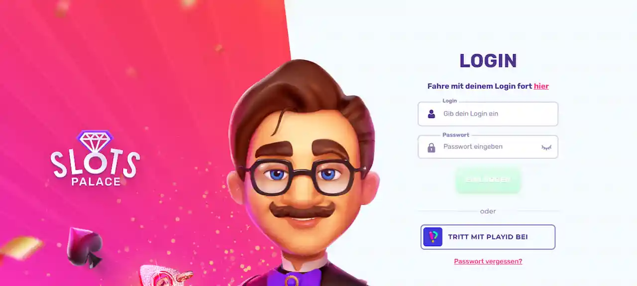 Slots Palace Casino Einloggen - Zugang zu Ihrem Spielerkonto
