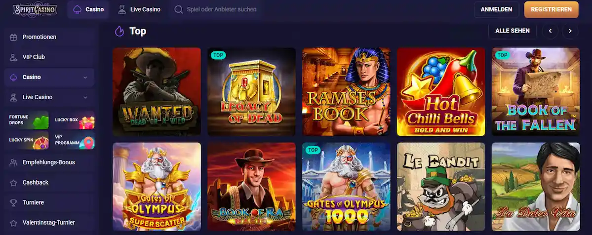 Sportaza Casino - Premium-Spielhalle mit modernen Slots, klassischen Tischspielen und Live-Croupiers