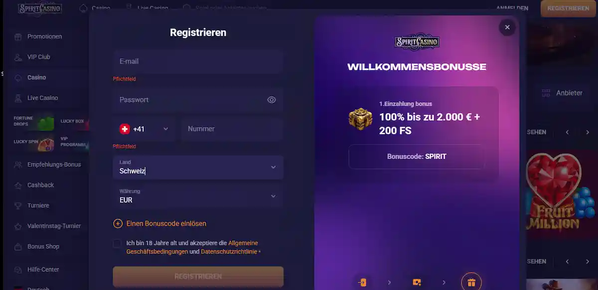 Werden Sie Mitglied bei Sportaza Casino und erhalten Sie attraktive Einzahlungsboni, Freispiele, VIP-Programm-Zugang und sofortigen Spielzugriff auf über tausend Casinospiele