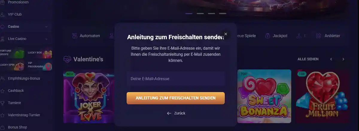 Sportaza Casino Passwort nicht verfügbar - Einfache Wiederherstellung mit E-Mail-Verifizierung