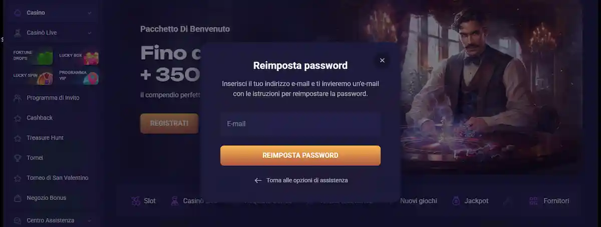 Sportaza Casino recupero password - Ripristino veloce e protetto dell'accesso al conto giocatore