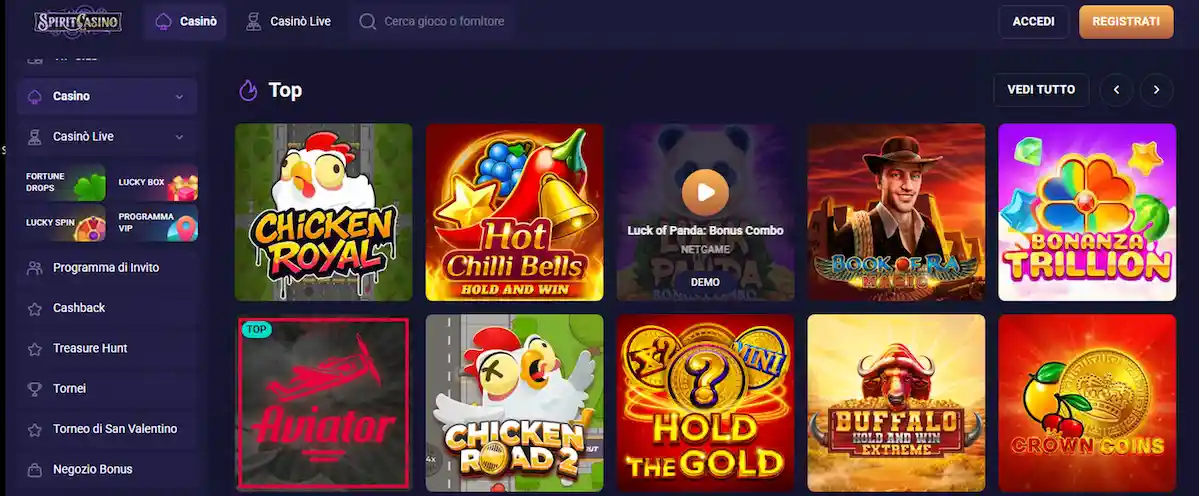 Sportaza Casino - Piattaforma gaming premium con slot, giochi da tavolo e croupier dal vivo