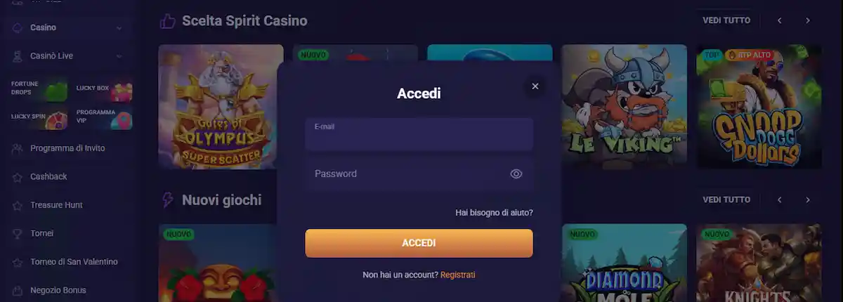 Sportaza Casino zona membri per account certificati e giocatori premium
