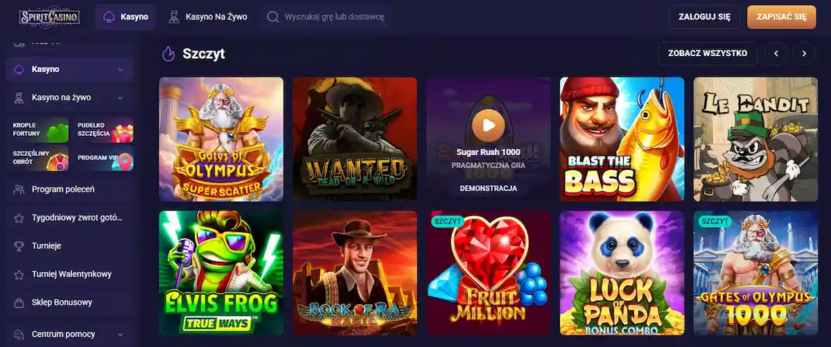 Sportaza Casino - W pełni licencjonowana platforma z zaawansowanymi slotami, pokerem i stołami na żywo