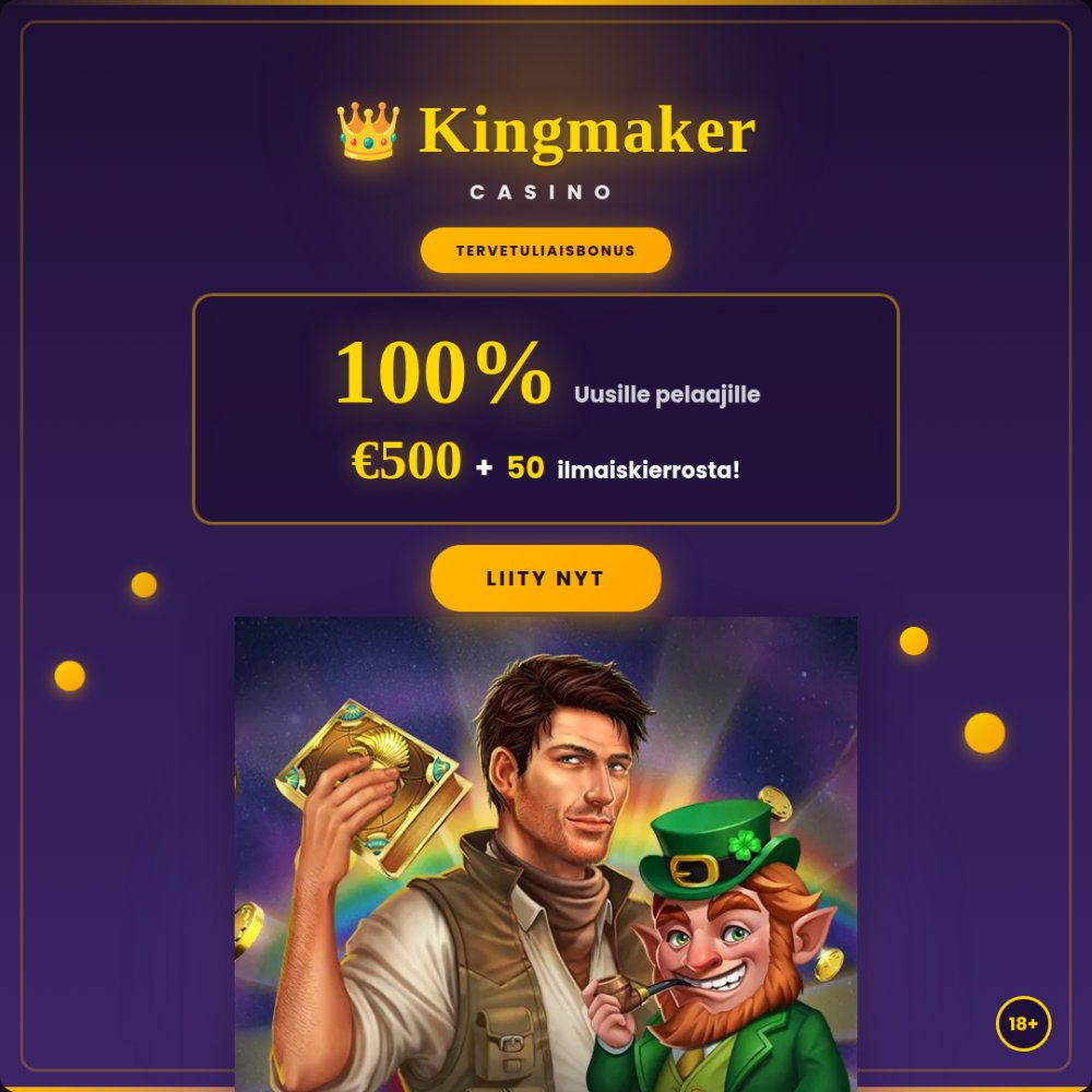 Kingmaker Casino infographic