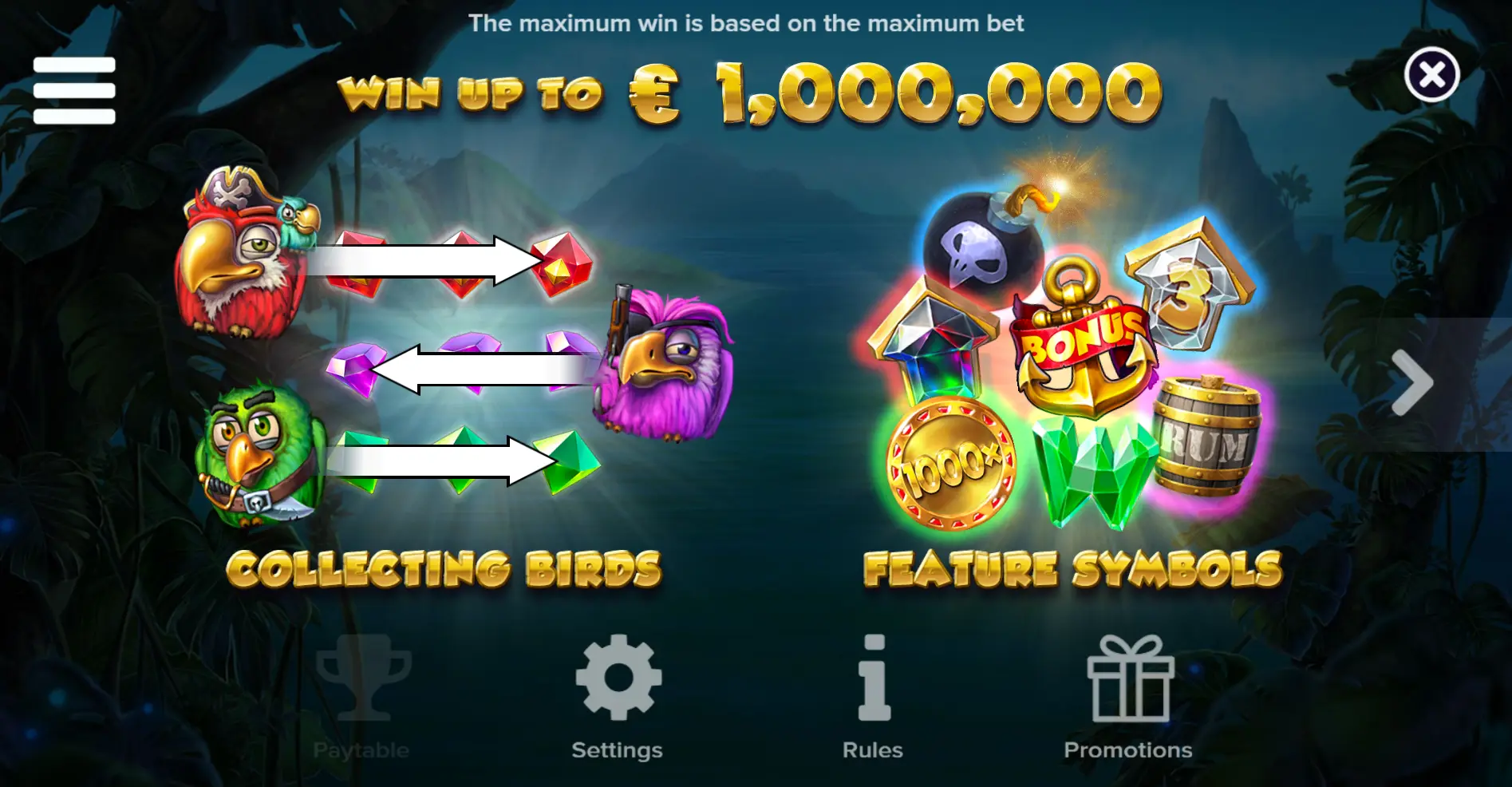 Pirots slot-interface ELK Studios